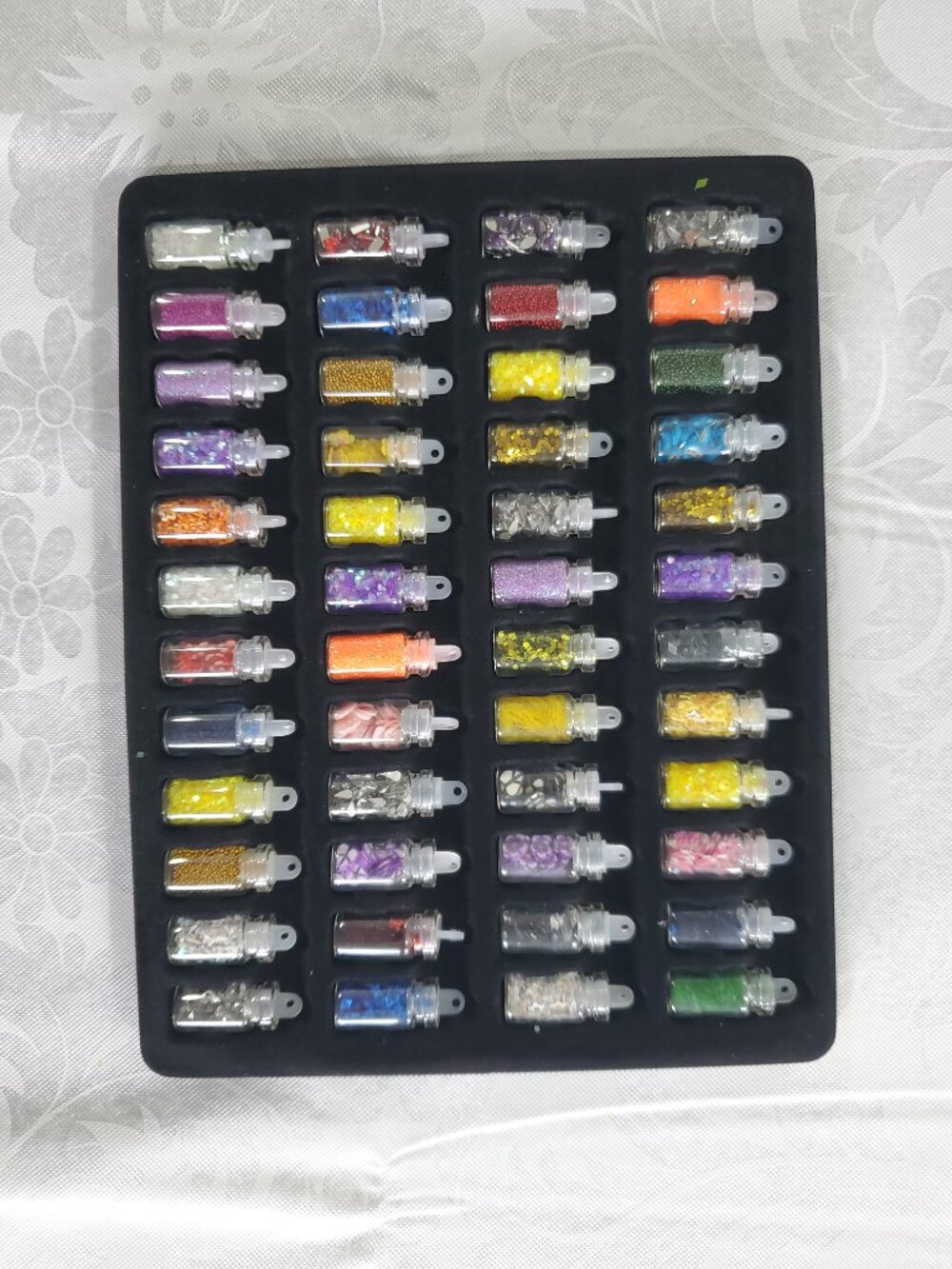 NEW Old Stock 48 Mini Bottles of 3D Nail Art Decorations